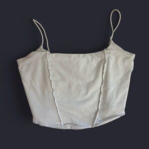 White crop top